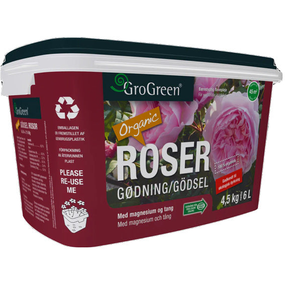 Rosgödsel GroGreen Hink KRAV Eko 4,5 kg
